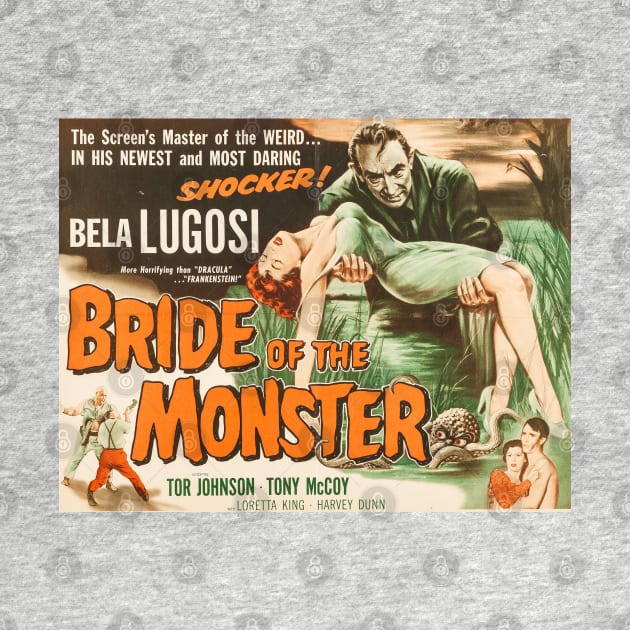 Bride of the Monster Movie Poster by MovieFunTime